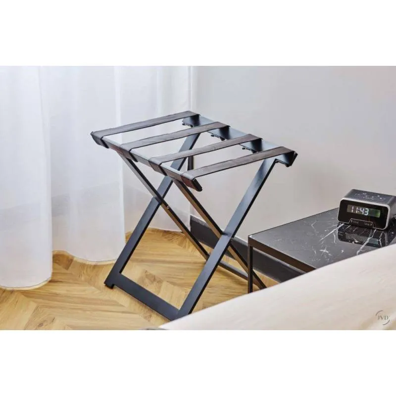 Modern metal Luggage rack black JVD